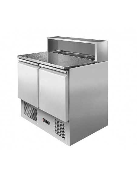 Mostrador para pizza de 2 puertas - Porta ingredientes - cm 90 x 70 x 115,7 h Mostrador para pizza de 2 puertas - Porta ingredientes - cm 90 x 70 x 115,7 h