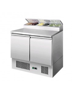 Banco pizza 2 porte - Porta ingredienti - cm 90 x 70 x 110.5 h