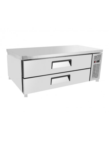Refrigerated table - N. 2 drawers - cm 123 x 81.5 x 53 h