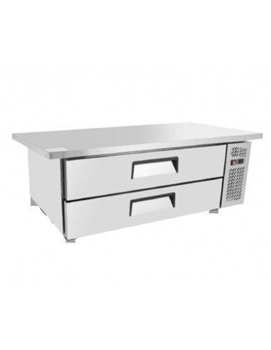 Refrigerated table - N.2 drawers - cm 153.6 x 81.5 x 53H