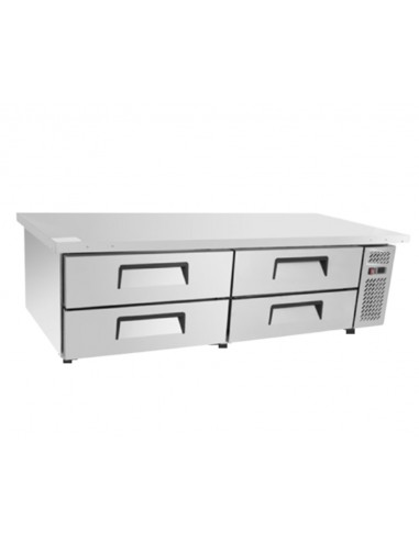 Refrigerated table - N. 4 drawers - cm 184 x 81.5 x 53 h