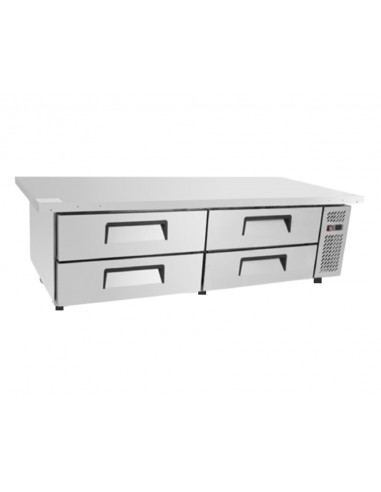 Refrigerated table - TN. 4 drawers - cm 193 x 81.5 x 53 h