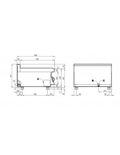 Freidora eléctrica - Capacidad 10+10 litros - cm 60 x 60... 2