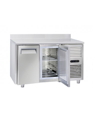 Tavolo congelatore - Tropicalizzato - N.2 porte - Alzatina - cm 135 x 70 x 95 h