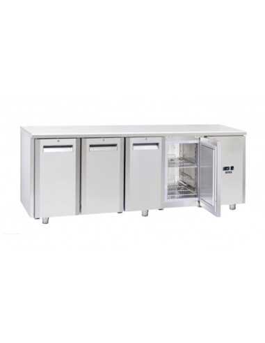 Tavolo refrigerato - Tropicalizzato - No Gruppo - N. 2 porte - cm 225.5 x 70 x 85h