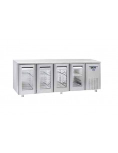 Mesa refrigerada tropicalizada - N. 4 puertas de cristal...