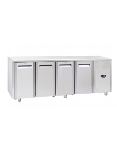 Tropicalized freezer table - N. 4 doors - cm 209.5 x 70 x...
