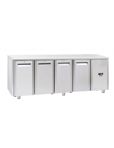 Freezer table - Tropicalized - N. 4 doors - cm 225.5 x 70 x 85 h