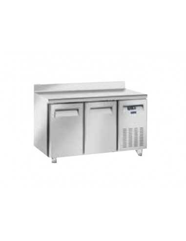 Tavolo refrigerato - N.2 porte - Alzatina - cm 150,7 x 80 x 95 h