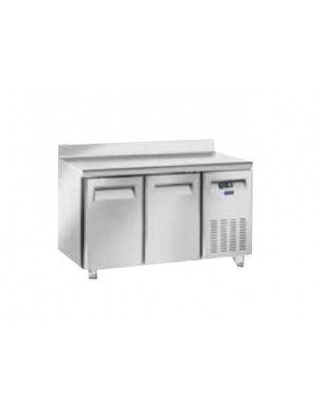 Tavolo refrigerato - N.2 porte - Alzatina - cm 150,7 x 80 x 95 h