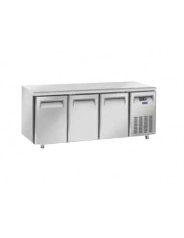 Tavolo refrigerato - N. 3 porte - cm 202,5 x 80...