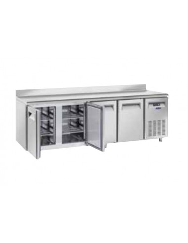 Refrigerated table - Alzatina - N. 4 doors - cm 248 x 80 x 95 h