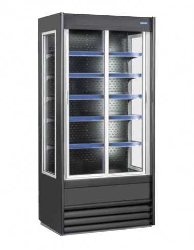 Wall display case - With sliding doors -...