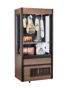 Vetrina murale - Con ganciera per carne - Ventilata - Capacità lt 426 - Temp. +3/+5°C - cm 96 x 63.5 x 209.5 h
