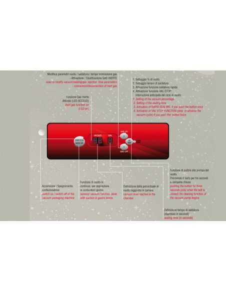 Máquina de embalaje de campana - Welding bar 45 cm - cm 56 x 63 x 45 h