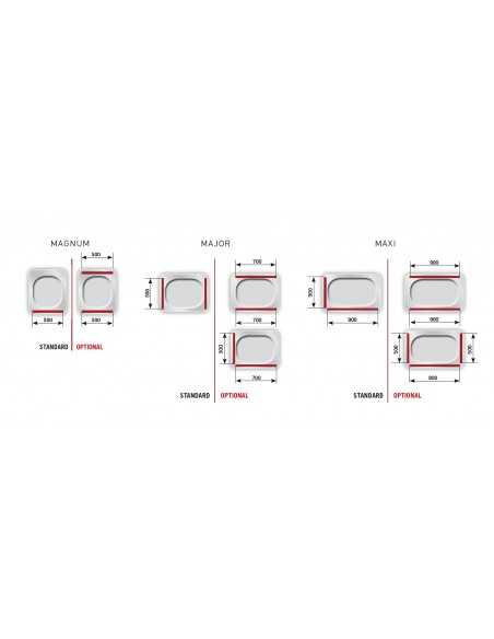 Bell packaging - Ruedas - Welding bar 2 x55 cm - cm 84 x 70 x 105 h