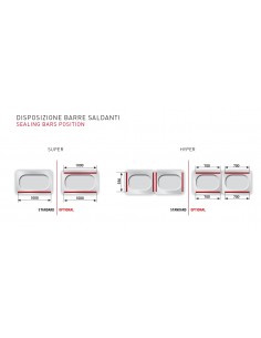 Bell packaging - Ruedas - Welding bar 2x 55cm -  cm 168 x... 2