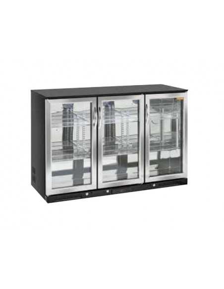 Vetrina espositiva refrigerata - 3 Porte battenti - Capacità 302 lt - cm 135 x 50 x 90 h