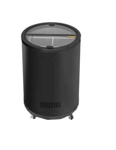 Chest freezer circular - Black - Capacity 77 Lt - Ø cm 56.9 x 84.9h