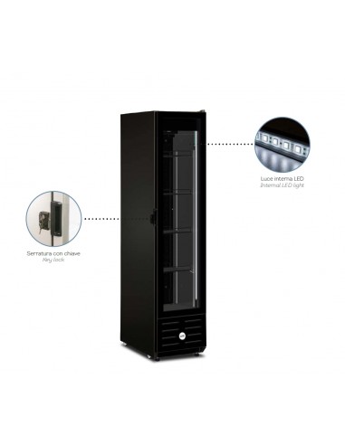 Refrigerator cabinet - Capacity 210 Lt - cm 40 x 57,4 x 184,8 h