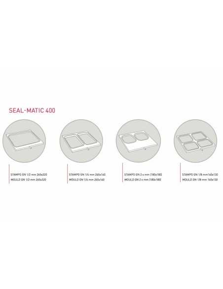 Thermosealing machine - Semiautomatic - Max container cm 26.5x 32.5 - cm 52 x 54 x 50 h