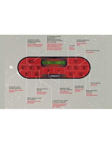 Sottovuoto campana - Barra saldante 45 cm - cm 57 x 66.6 x 53 h