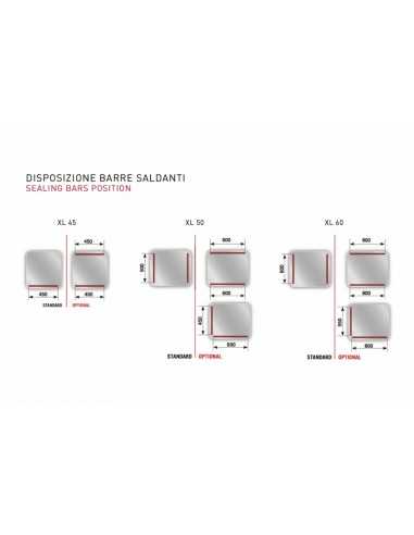 Sottovuoto campana - Barra saldante 2 x 60 cm -...