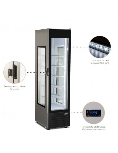 Freezer cabinet - Capacity lt 252 - cm 45.2 x 70.1 x 184.8 h