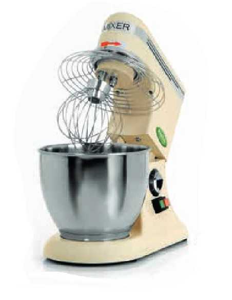 Planetary mixer liters 7 - Monophase - Cm 25 x 42 x 42 h Planetary mixer liters 7 - Monophase - Cm 25 x 42 x 42 h