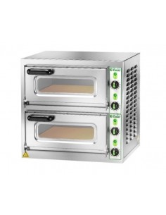 Horno de pizza eléctrico de 2 cámaras - cm 55,5 x 46 x 53 h