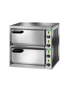 Forno pizza elettrico con 2 camere - cm 55.5 x 46 x 53 h