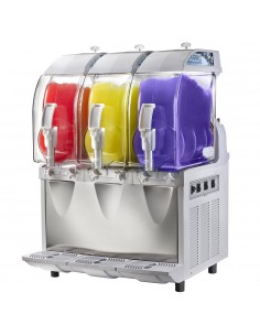 Mechanical slush maker - Powered - Capacity 11 + 11 + 11 liters - cm 60 x 58 x 87 h