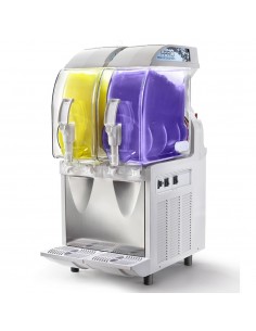 Mechanical slush maker - Powered - Capacity 11 + 11 liters - cm 40 x 58 x 87 h