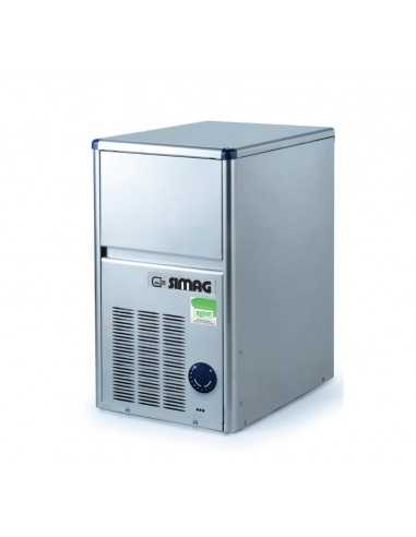 Fabbricatore ghiaccio - Cubetti cavi - Aria kg 30/24 h - Acqua kg 28/24 h - Contenitore kg 6 - cm 33.4 x 45.7 x 59.9 h