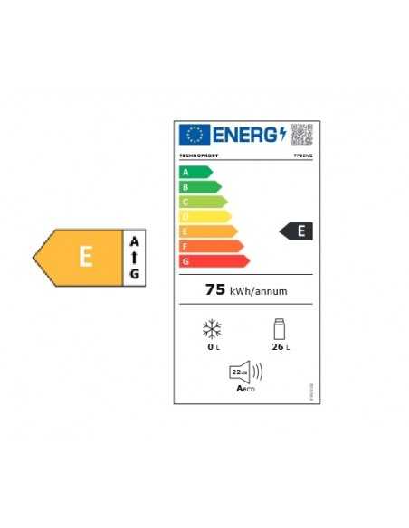 Minibar termoeléctrico empotrable o independiente - Capacidad 26 litros - Dimensiones 38 x 43 x 46,5 h