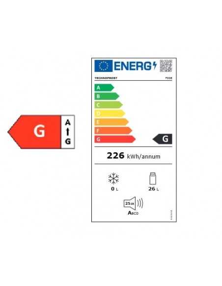 Built-in or free standing absorption minibar - Capacity 30 liters - Cm 41.9 x 42.3 x 51.2 h