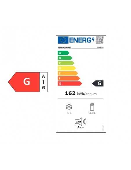 Built-in or free standing thermoelectric minibar - Capacity 33 liters - Cm 40.2 x 43.6 x 54.8 h