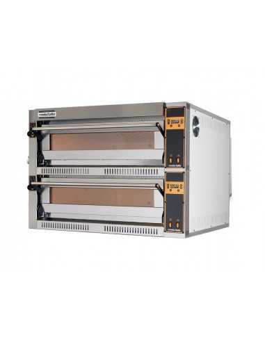 Horno eléctrico para pizzas n° 9+9 Ø 36 cm -...