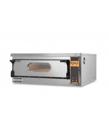 Electric pizza oven - Temperature 50 / 450 °C - Pizze n°4 Ø 36 cm - Room n°1 - cm 95 X 86,5 X 39,5 h