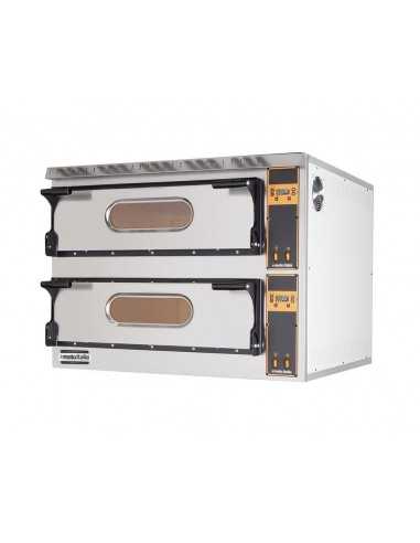 Horno eléctrico 6+6 pizzas - Mandos digitales -...