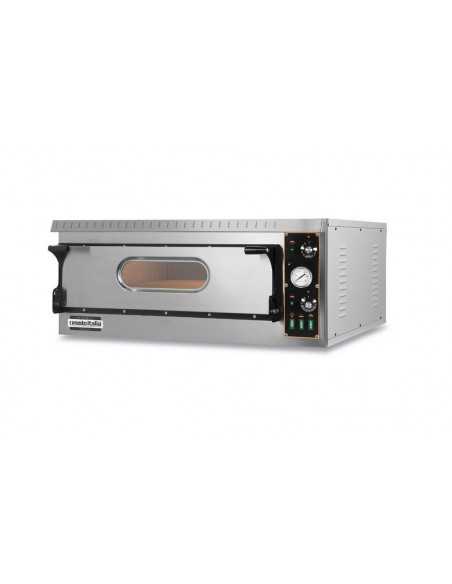 Electric pizza oven 4 pizzas - Mechanical controls - chamber cm 72 x 72 x 14 h