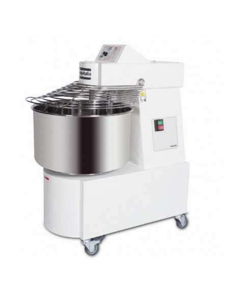 Spiral mixer with fixed head - Capacity liters 7/ kg 6 - Variable speed - cm 29 x 46 x 56 h