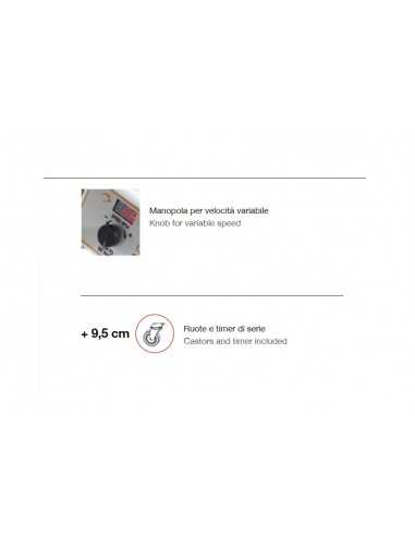 Spiral mixer - Capacity 7 liters/ kg 6 -...