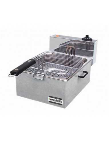 Electric counter-top fryer - 7 l tank - Basket 22 x 25 x 5 h cm - Dimensions 26 x 39 x 19 h cm