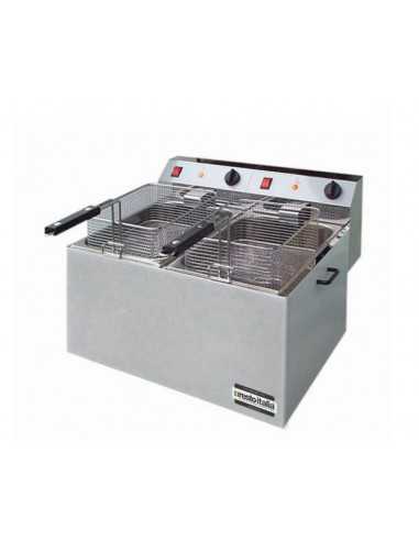 Electric fryer - Capacity lt 11+11 - Cm 56 x 43 x 21h