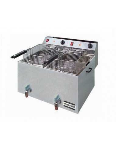 Electric fryer - Capacity lt 13+13 - Cm 56 x 43 x 25 h