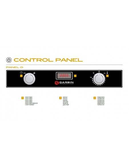 Horno eléctrico de convección con N. 3 bandejas de horno GN1/1 o cm 60 x 40 - cm 86 x 72,5 x 53 h