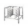 Stainless steel support with Gourmet Slim h100-8 shelves