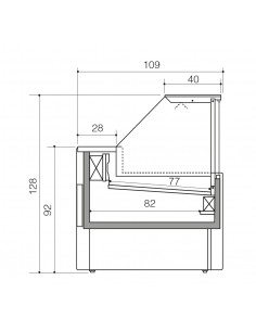 Banco alimentare - Statico con cella - cm 200 x 109 x 128 h 2