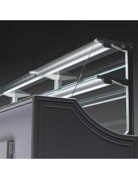 Food bank -Vetro retto - Statico with cell - cm 150 x 81 x 135 h